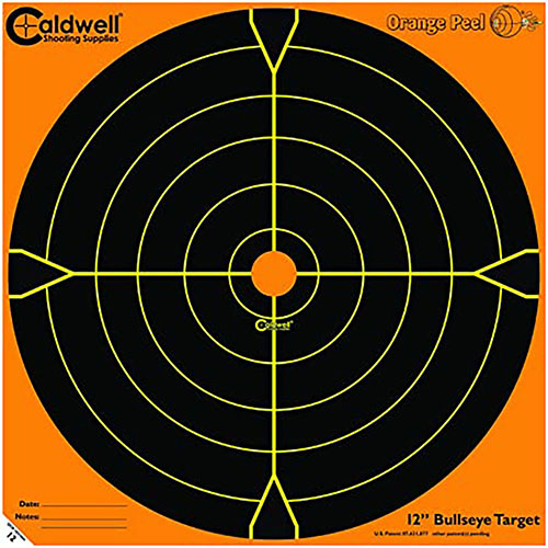 CALDWELL ORANGE PEEL BULLSEYE TARGET - CALDWELL Orange Peel 5.5" Bullseye Target - 25PK